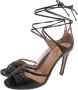 Aquazzura Pre-owned Leather sandals Black Dames - Thumbnail 3