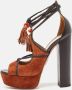 Aquazzura Pre-owned Leather sandals Brown Dames - Thumbnail 2