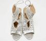 Aquazzura Pre-owned Leather sandals Gray Dames - Thumbnail 3