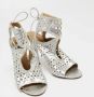 Aquazzura Pre-owned Leather sandals Gray Dames - Thumbnail 4