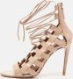 Aquazzura Pre-owned Leather sandals Pink Dames - Thumbnail 2