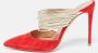 Aquazzura Pre-owned Leather sandals Red Dames - Thumbnail 2