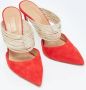 Aquazzura Pre-owned Leather sandals Red Dames - Thumbnail 4
