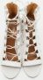 Aquazzura Pre-owned Leather sandals White Dames - Thumbnail 3