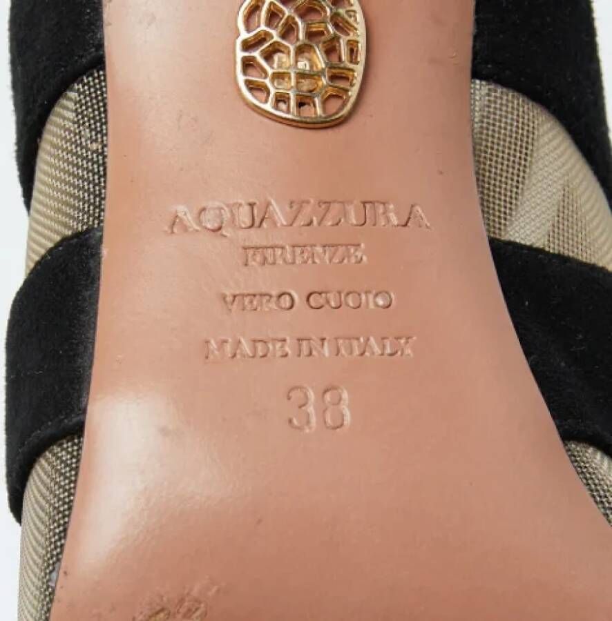 Aquazzura Pre-owned Mesh boots Black Dames