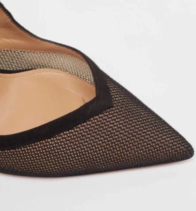 Aquazzura Pre-owned Mesh heels Black Dames