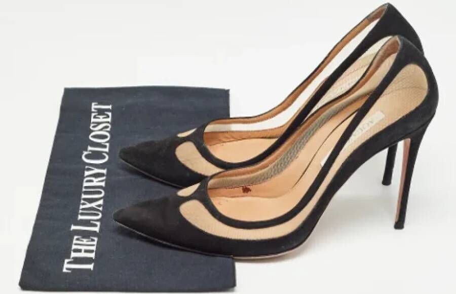 Aquazzura Pre-owned Mesh heels Black Dames