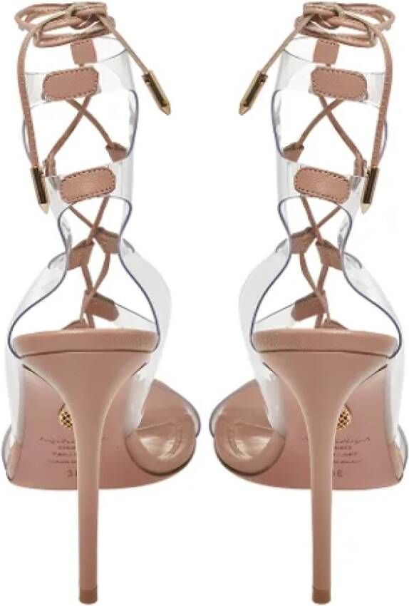 Aquazzura Pre-owned Plastic sandals Beige Dames