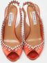 Aquazzura Pre-owned Satin heels Orange Dames - Thumbnail 3