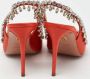 Aquazzura Pre-owned Satin heels Orange Dames - Thumbnail 5