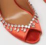 Aquazzura Pre-owned Satin heels Orange Dames - Thumbnail 7