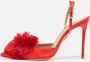 Aquazzura Pre-owned Satin heels Red Dames - Thumbnail 2