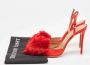 Aquazzura Pre-owned Satin heels Red Dames - Thumbnail 9