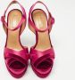 Aquazzura Pre-owned Satin sandals Pink Dames - Thumbnail 3