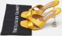 Aquazzura Pre-owned Satin sandals Yellow Dames - Thumbnail 9