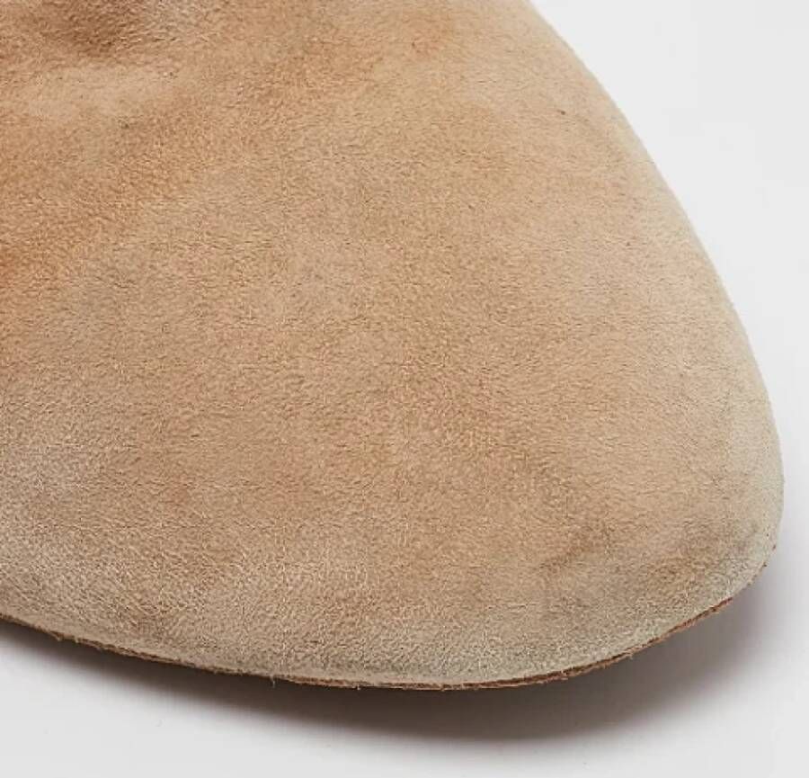 Aquazzura Pre-owned Suede boots Brown Dames