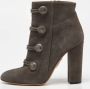 Aquazzura Pre-owned Suede boots Gray Dames - Thumbnail 2