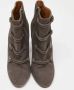Aquazzura Pre-owned Suede boots Gray Dames - Thumbnail 3