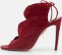 Aquazzura Pre-owned Suede boots Red Dames - Thumbnail 2