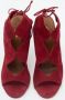 Aquazzura Pre-owned Suede boots Red Dames - Thumbnail 3