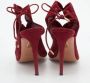 Aquazzura Pre-owned Suede boots Red Dames - Thumbnail 5
