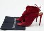 Aquazzura Pre-owned Suede boots Red Dames - Thumbnail 9