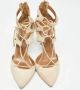 Aquazzura Pre-owned Suede heels Beige Dames - Thumbnail 3