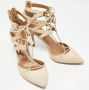 Aquazzura Pre-owned Suede heels Beige Dames - Thumbnail 4