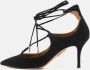 Aquazzura Pre-owned Suede heels Black Dames - Thumbnail 2