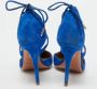 Aquazzura Pre-owned Suede heels Blue Dames - Thumbnail 5