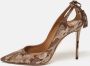 Aquazzura Pre-owned Suede heels Brown Dames - Thumbnail 2