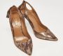 Aquazzura Pre-owned Suede heels Brown Dames - Thumbnail 4