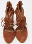 Aquazzura Pre-owned Suede heels Brown Dames - Thumbnail 3