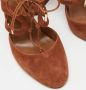 Aquazzura Pre-owned Suede heels Brown Dames - Thumbnail 7