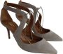 Aquazzura Pre-owned Suede heels Gray Dames - Thumbnail 5