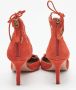 Aquazzura Pre-owned Suede heels Orange Dames - Thumbnail 5