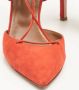 Aquazzura Pre-owned Suede heels Orange Dames - Thumbnail 7