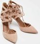 Aquazzura Pre-owned Suede heels Pink Dames - Thumbnail 4