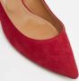 Aquazzura Pre-owned Suede heels Red Dames - Thumbnail 7