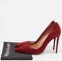 Aquazzura Pre-owned Suede heels Red Dames - Thumbnail 9
