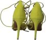 Aquazzura Pre-owned Suede heels Yellow Dames - Thumbnail 4