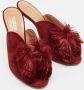 Aquazzura Pre-owned Suede mules Red Dames - Thumbnail 3