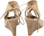Aquazzura Pre-owned Suede sandals Beige Dames - Thumbnail 4