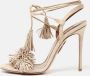 Aquazzura Pre-owned Suede sandals Beige Dames - Thumbnail 2