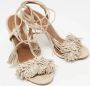 Aquazzura Pre-owned Suede sandals Beige Dames - Thumbnail 4