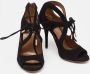 Aquazzura Pre-owned Suede sandals Black Dames - Thumbnail 4