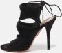 Aquazzura Pre-owned Suede sandals Black Dames - Thumbnail 2