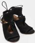 Aquazzura Pre-owned Suede sandals Black Dames - Thumbnail 4