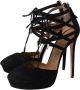 Aquazzura Pre-owned Suede sandals Black Dames - Thumbnail 3