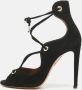 Aquazzura Pre-owned Suede sandals Black Dames - Thumbnail 2